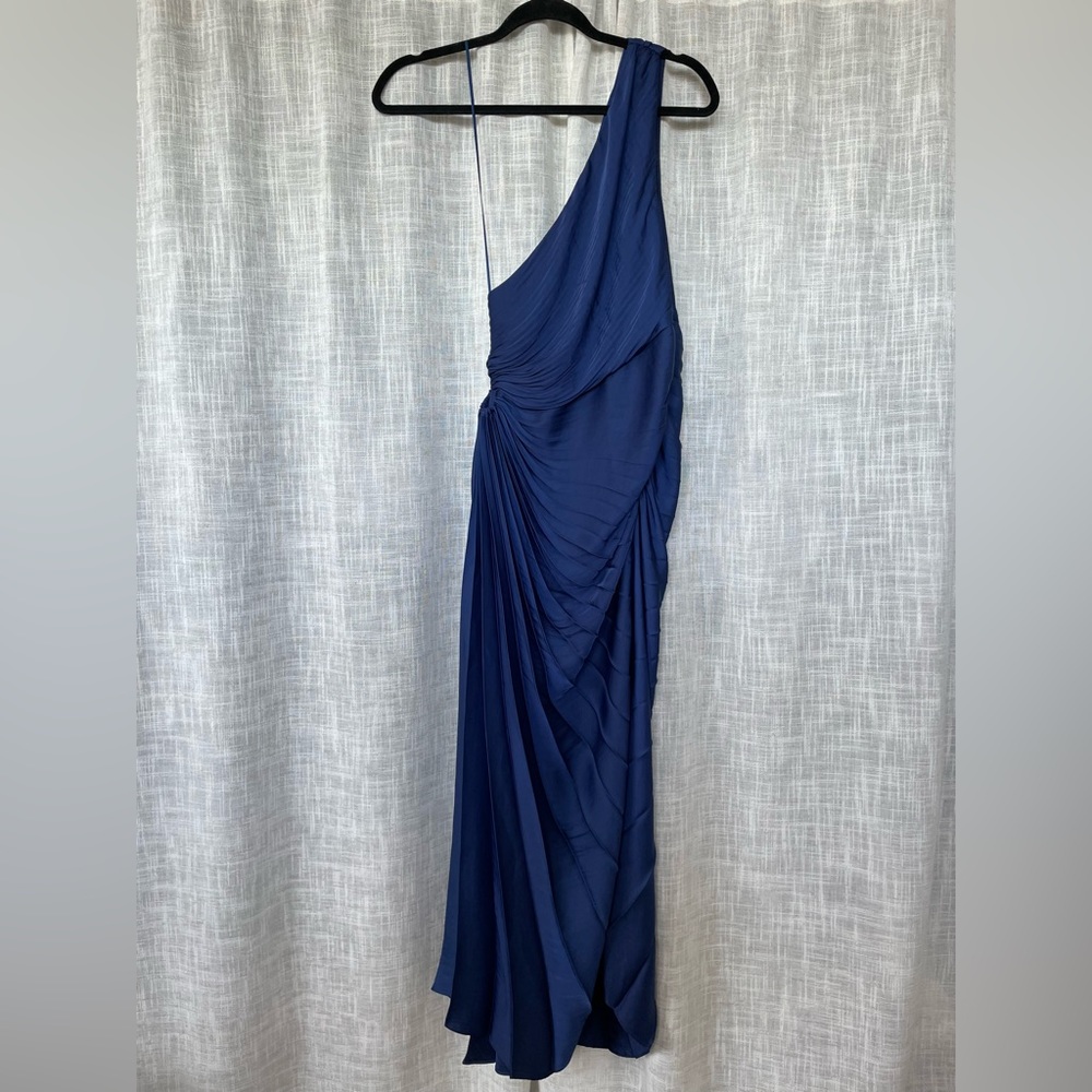 House Of Harlow Asymmetrical Dress in Navy Blue